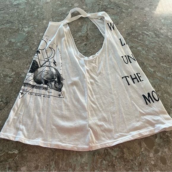 Billabong Designer’s Closet Moon & Skulls Halter Tank XS - Picture 9 of 12
